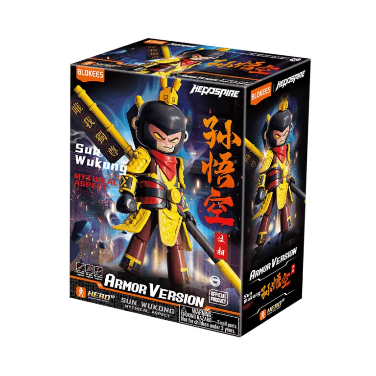 Blokees Figures - Hero Infinity (Model Kit) 85005 - Armor Version(AMV) 05-Monkey King(Mythical Aspect) - Ảnh 2