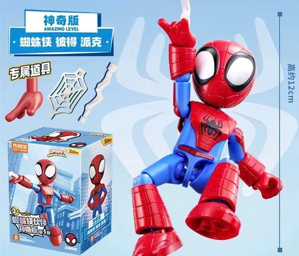 Đồ chơi mô hình Blokees Figures - Spidey and friends 74801- FPlay AL01 - spider Peter Parker - 74801 - Ảnh 6