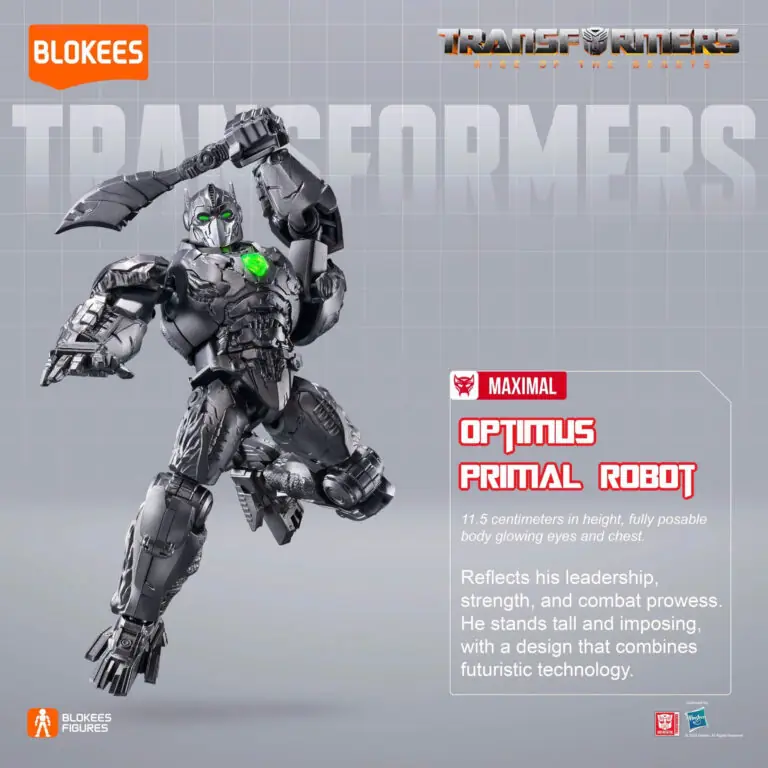 Blokees Figures - Transformers (Model Kit) 71145 - Classic Class(CC) 05 - Optimus Primal (Luminous Eyes & Chest) - Ảnh 2