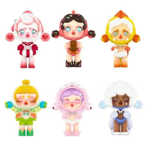 Mô hinh Blind box bộ 6 nhân vật Skull panda Bản B siêu dễ thương . Cao 9-10cm , nặng 47g - Box Màu - SKU: hm159 - Ảnh 2